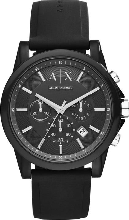 Armani Exchange AX1326 Black Chronograph Watch.