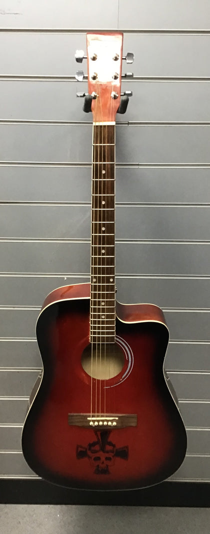 DYNASUN JA-3CRDS 6 String Acoustic Guitar **Cherry Tobacco**.