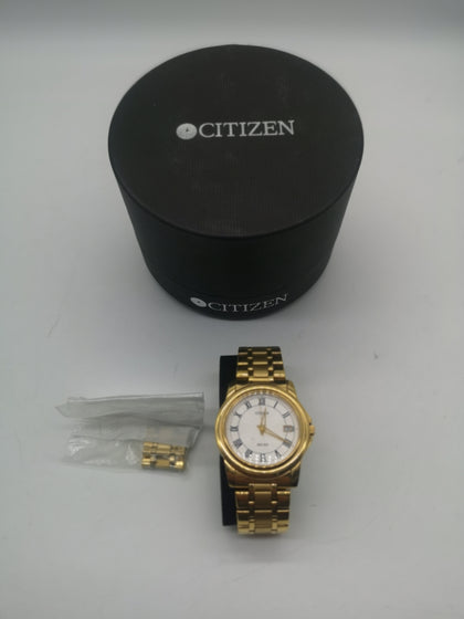 Ladies Citizen Eco Drive WR50 Gold Plated Watch.