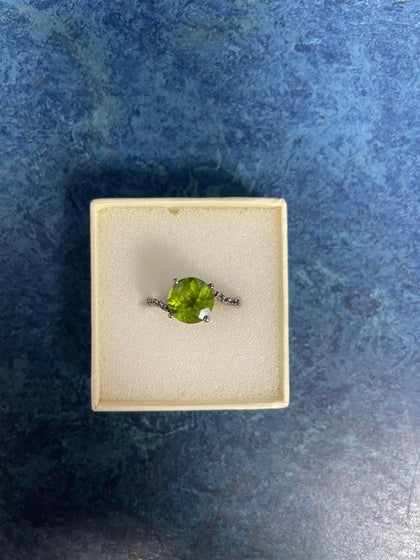 Silver ring.