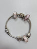 Pandora Bracelet (6 Charms), Hallmarked 925 ALE, Size: Approx. 7"