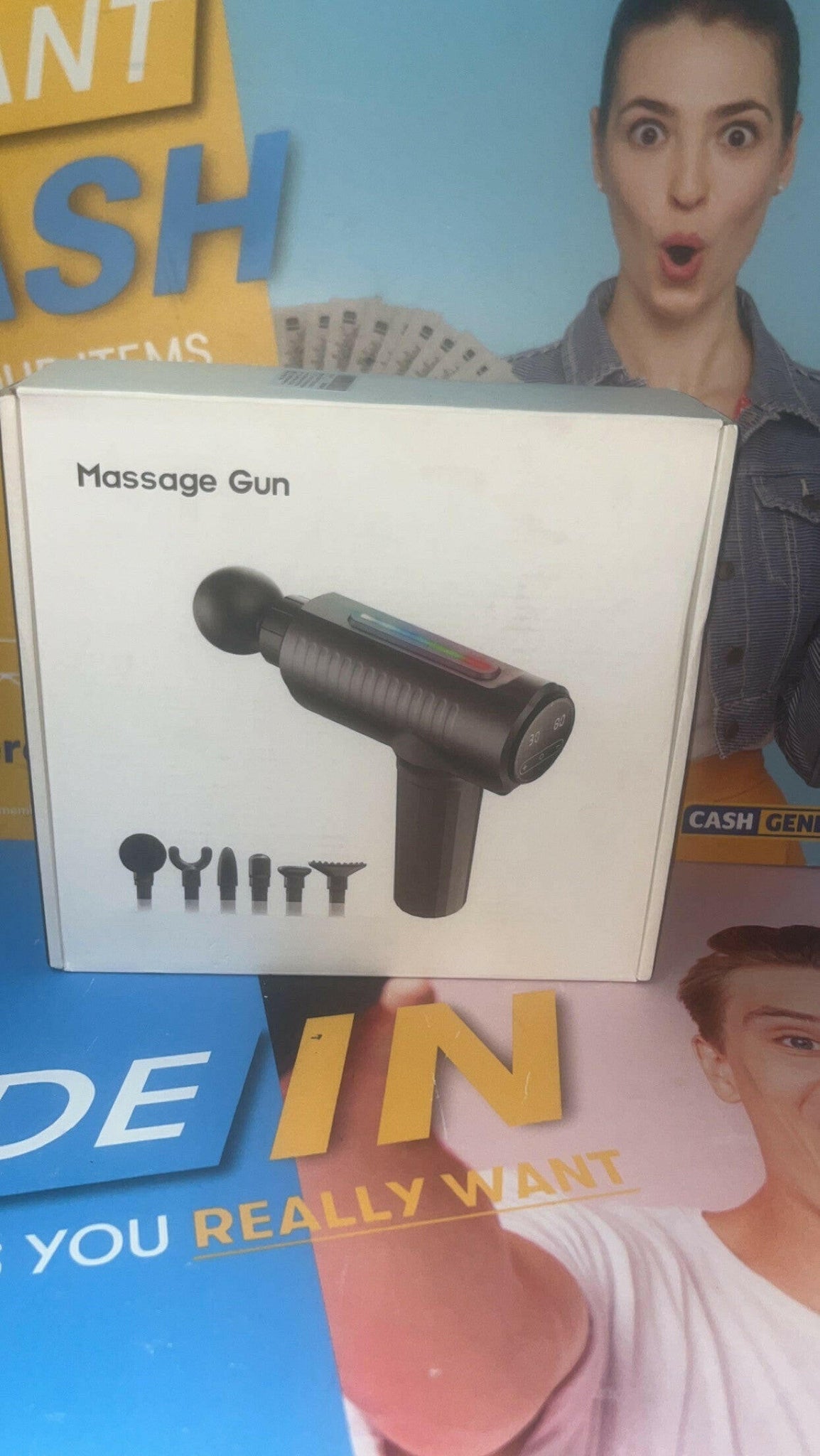deep tissue massage gun jx-703pro - boxed
