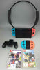 Nintendo Switch (Neon Red/Neon Blue) bundle, with fifa 21 & Ring Fit, extra 3rd Party controller.