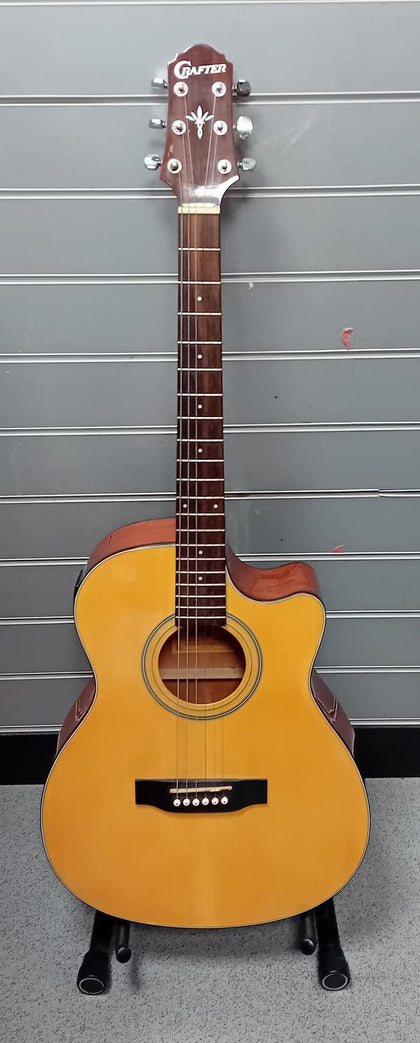 CRAFTER HTC-24Q 6 String Acoustic Guitar **NATURAL GLOSS**.