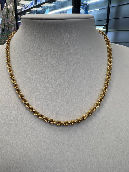 9CT ROPE CHAIN 16” LEIGH STORE.