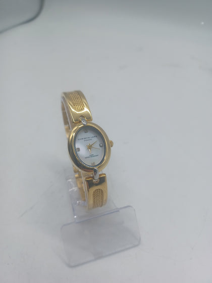 Christian Lars 18ct gold plated / Diamond dress watch.
