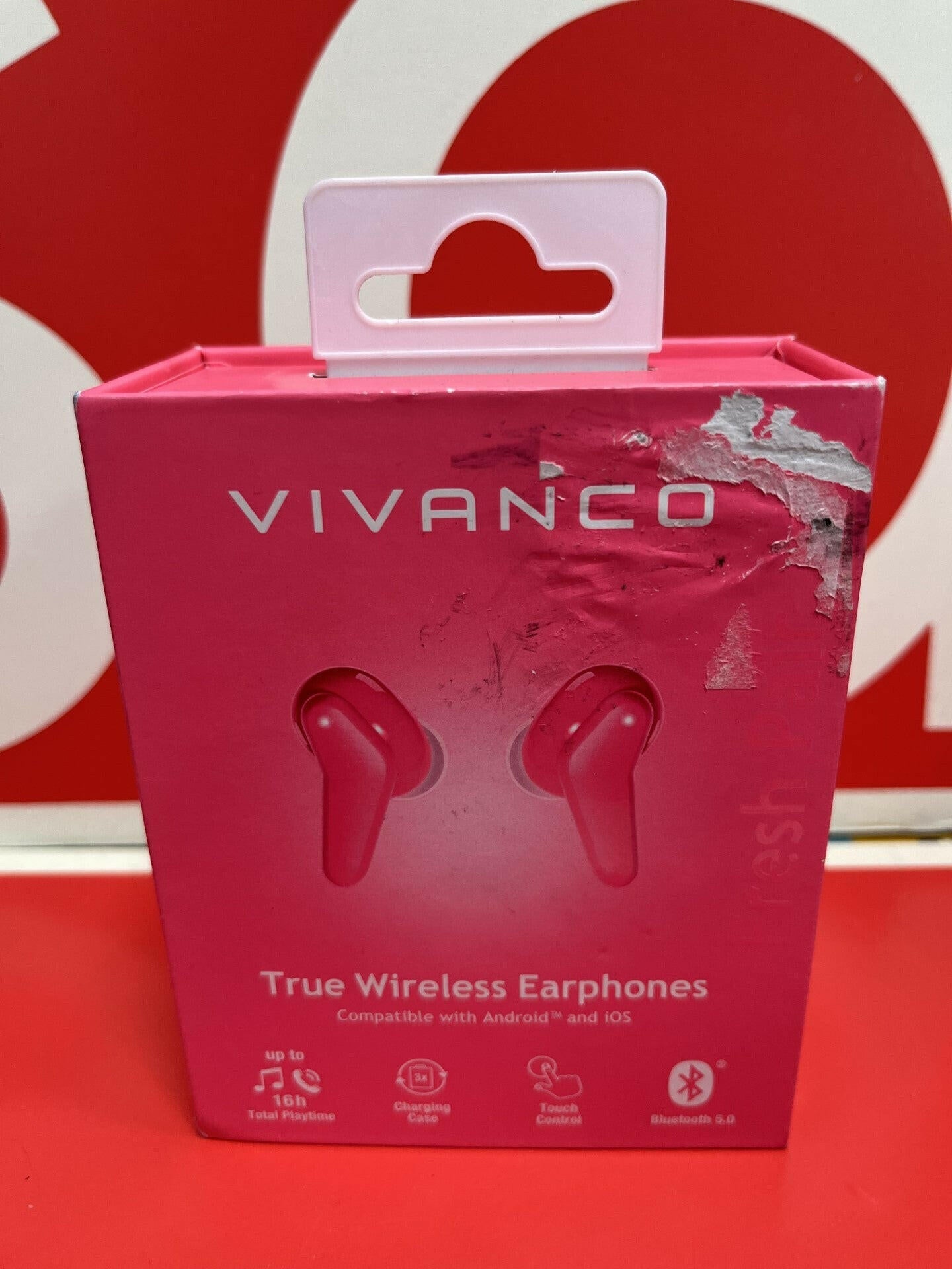 Vivanco 60631 Bluetooth Wireless Earbuds - Pink