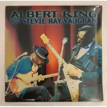 Albert King with Stevie Ray Vaughan.