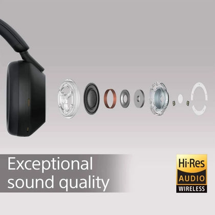 Sony WH-1000XM5 Wireless Noise Cancelling Headphones - Black.
