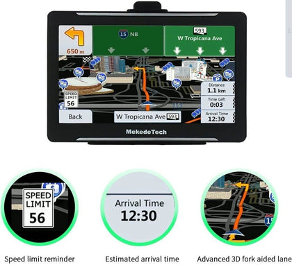 Sat Nav For Car Truck,7 Inch Capacitive Screen System With Uk And Eu.
