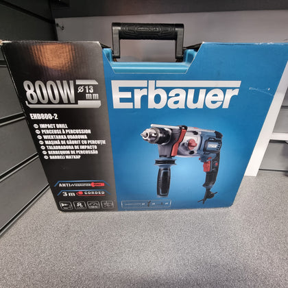 Erbauer Hammer Drill EHD800-2 2-in-1 Corded 800W 240V Brushed Like New.