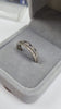 9ct White Gold Diamond Ring Purple stones size O LEYLAND