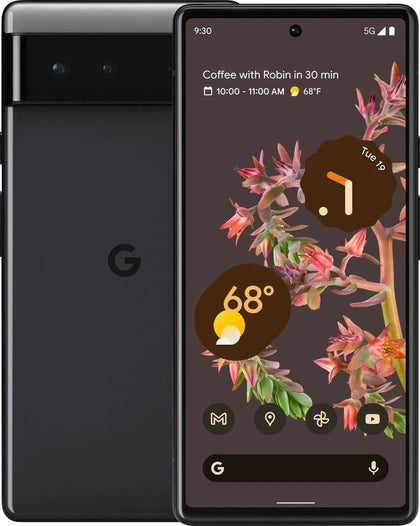 Google Pixel 6 - 128GB - Single SIM - Android 12 - Starry Black - **UNLOCKED**.