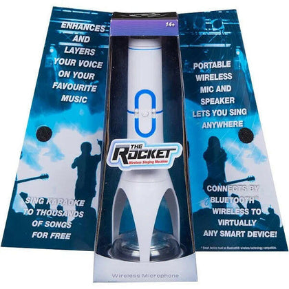 Rocket Wireless Singing Karaoke Microphone - WHITE.
