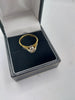 18ct Yellow Gold Ring - 1.5 Diamond -  2.95 Grams - Size L - Fully Hallmarked