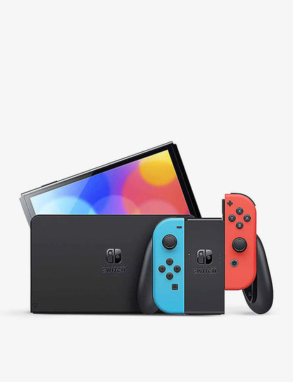 Nintendo Switch OLED - Neon Blue/Neon Red.