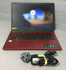 ACER Aspire 3 - 15.6in - 4GB RAM - 1TB - AMD A4 Proc. - **RED** Wins 10 Home **inc. DC Power Supply**