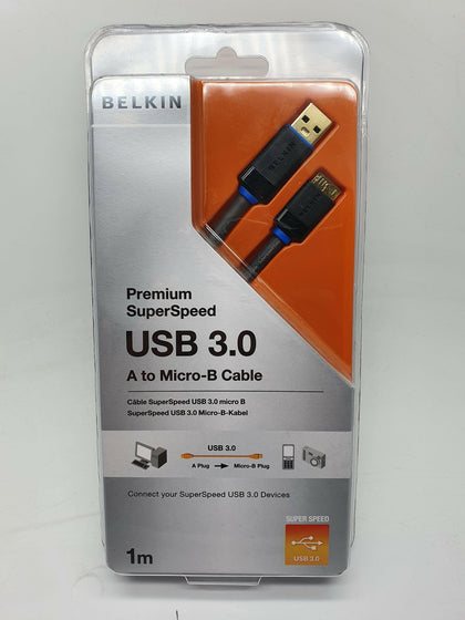 Belkin SuperSpeed USB 3.0 Cable A to Micro-B USB cable -1m.