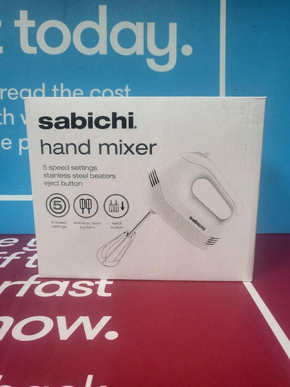 Sabichi White 5 Speed Hand Mixer.