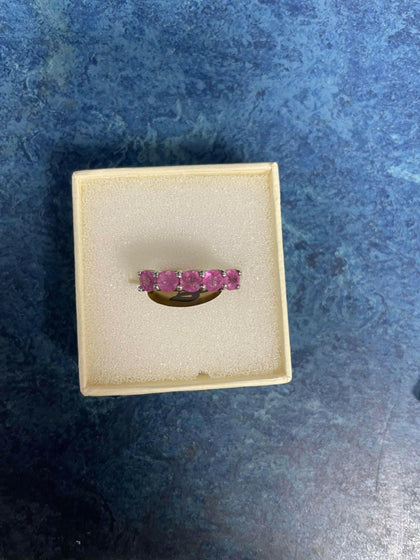 Silver ring.