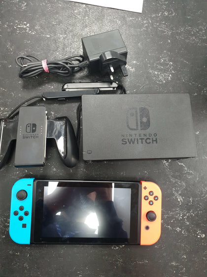 Nintendo Switch - Neon Red & Blue 32GB with accessories as pictured.