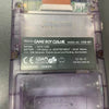 Nintendo Game Boy Color Transparent Clear Purple Handheld Console 1998 CGB-001
