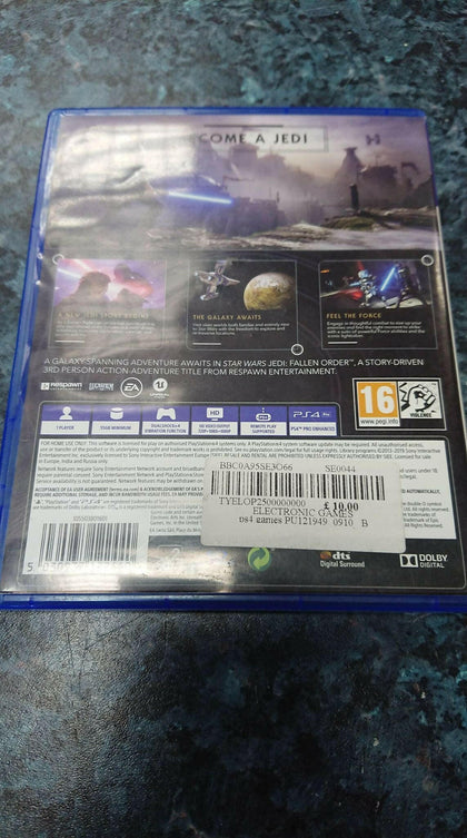 STAR WARS JEDI FALLEN ORDER PS4.