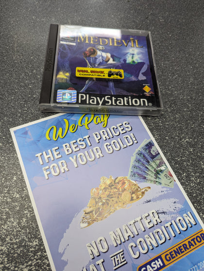 SONY PLAYSTATION ONE MEDIEVIL GAME PRESTON STORE.