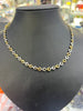 9CT YELLOW & WHITE GOLD 18” NECKLACE