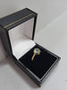 18k Gold Ring with Blue Stone, Hallmarked, 2.69G, Size: Q