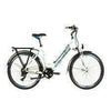 Crussis e-City 1.13 Step Through Hybrid Electric Bike, 26" Wheels - 13ah Battery 17" Frame White/Blue