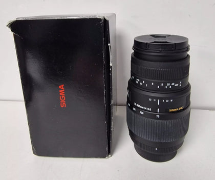 Sigma 70-300mm f/4-5.6 DG Macro Lens.