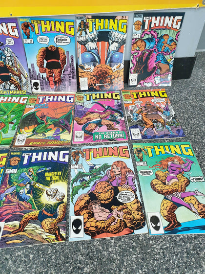 Joblot Bundle 17x mavel the thing (fantastic 4) comic books.