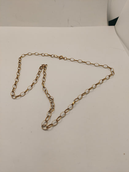 9CT Yellow Gold Thin Belcher Chain Necklace - 5.16 Grams - 20