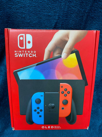 Nintendo Switch OLED Console (Blue and Red).