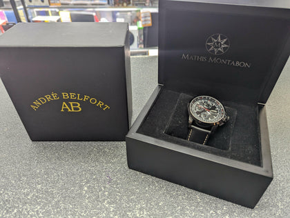 MATHIS MONTABON AUTOMATIC WATCH BOXED.