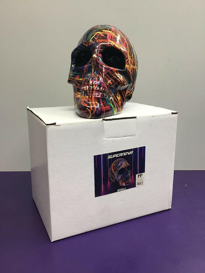 **BOXED & BRAND NEW** SUPERNOVA Calligraphy-Style Decorative Skull.