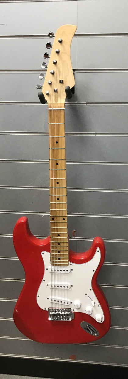 Gear4Music 6 String Electric Guitar **POSTBOX RED**.