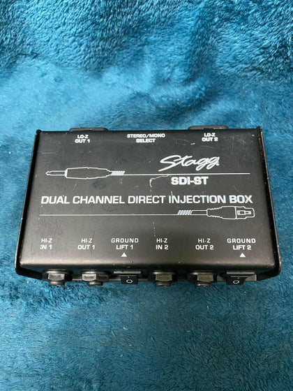 Stagg SDI-ST Dual Channel Direct Injection Box.