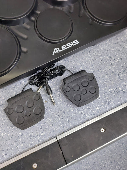 Alesis CompactKit 7 Tabletop Drum Kit - With 2x Foot pedals, Drumsticks And Power Supply.