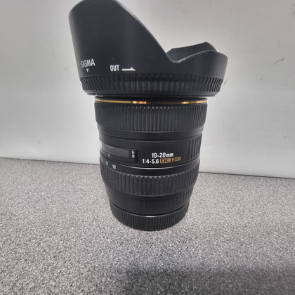 Sigma 10-20 mm F4.0-5.6 DC EX HSM Lens.