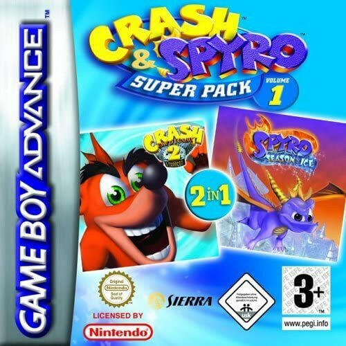 Crash and Spyro Super Pack Volume 1 - GBA - Cartridge Only