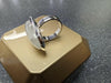 SILVER RING WITH LARGE STONE SIZE M PRESTON STORE