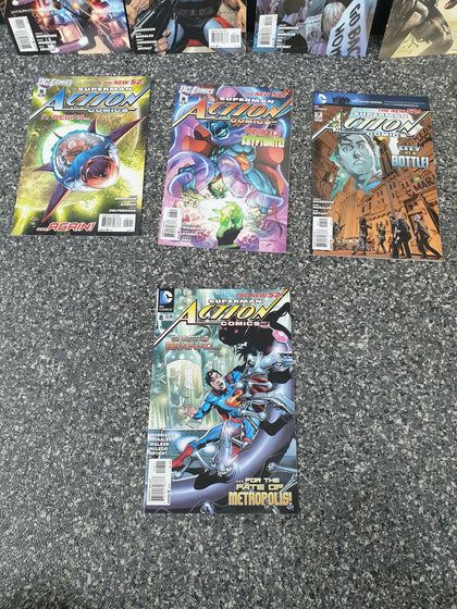 joblot bundle 8x superman action comic books.