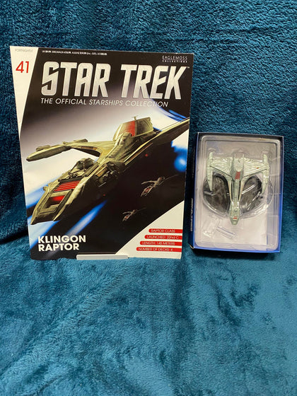 Star Trek - The Official Starships Collection - KLINGON RAPTOR model & magazine.