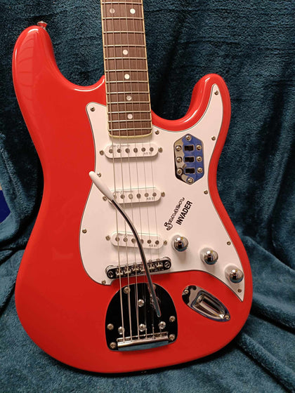 Jansen Guitar Invader Electric Guitar Fiesta Red.