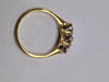 18CT YELLOW GOLD DIAMOND RING SIZE F.5 PRESTON STORE