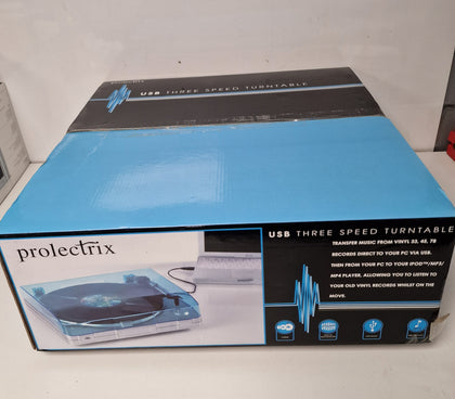 ** Sale ** Prolectrix USB Turntable Digitise Convert your Vinyl to MP3 Record Player ** Boxed Like New **.