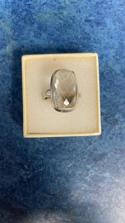 Silver ring.