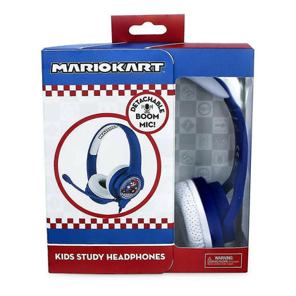 Nintendo Mario Kart Logo Interactive Study Premier Children's Headphone.